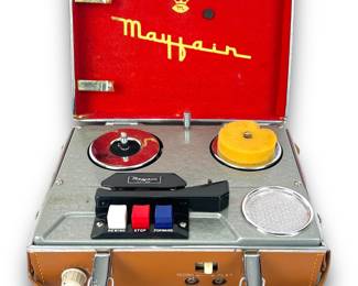 #55 • Vintage Mayfair Five Transistor Tape Recorder (FT-305)
LUX.BID