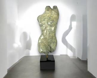 #132 • Christopher Schulz: Metal Sculpture- Female Torso - Signed and Numbered #18/19
LUX.BID