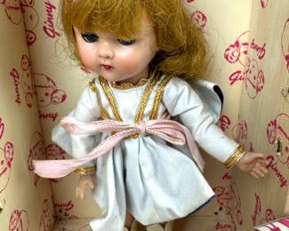 #85 • Ginger (Ginny) by Vogue Dolls, Inc. 1956 with Travel Trunk #864 & Wardrobe Accessories
LUX.BID