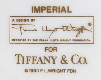 #12 • Tiffany & Co. imperial Frank Lloyd Wright Bowl with Stand
LUX.BID