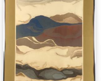 #154 • Paula Crane: "Map" Signed L E. Etching #194/200- Framed
LUX.BID