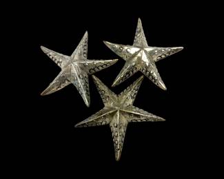 #35 • Silver over bronze Sea Stars (3)
LUX.BID
