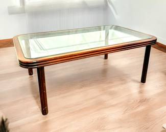 #148 • Brueton Industries Frosted Glass Top Dining Room Table
LUX.BID