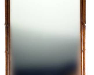 #183 • Asian-Style Rosewood Wall Mirror with Bamboo Motif
LUX.BID