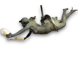 #122 • Art Nouveau Flying Maiden Chandelier Light
LULX.BID