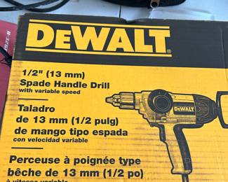 DeWalt Spade Handel Drill - new
