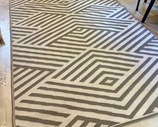 Outdoor plastic rug