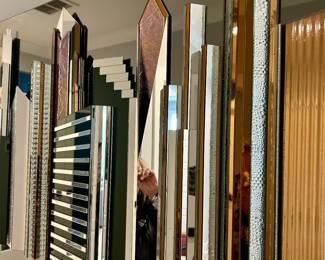 (3-dimensional mirrored wall art)