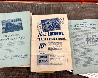 vintage Lionel pamphlets