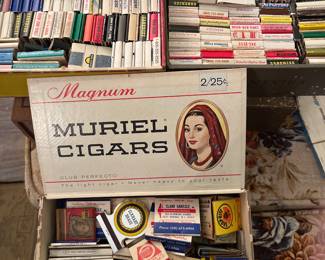 Boxes full of vintage matches 