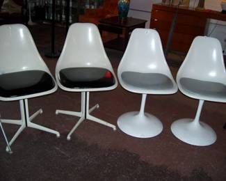 BURKE SWIVEL FIBERGLASS CHAIRS