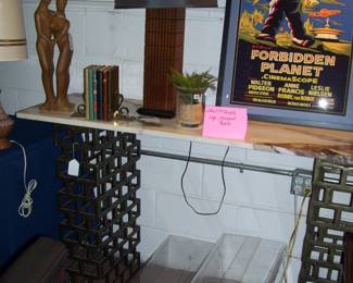 STEEL/MARBLE SOFA TABLE  ETC