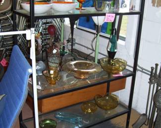 4 TIER GLASS/METAL DISPLAY SHELF - ETC