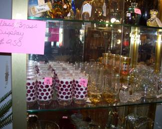 VTG GLASSWARE & BACCARAT PITCHER