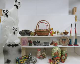 Halloween, Easter, and Patriotic items