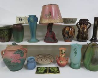 ArtPottery Roseville, Van Briggle, Clewell, Mc Coy, Rookwood, Peters and Reed