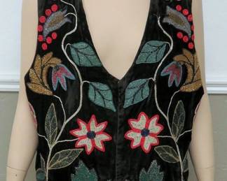 Native American woodland beaded vest