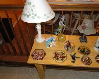 Beautiful pieces of stained glass suncatchers