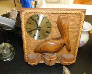 Mid Century Modern Pelican clock