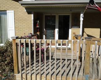 Patio area of the wheelchair ramp
