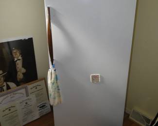 Smaller refrigerator and freezer combination, perfect for a loft, garage or any small space
