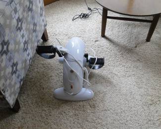 Sit and pedal.  Because when your sitting you should pedal, and not drink and eat