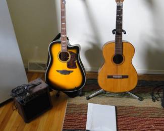 Pair of guitars