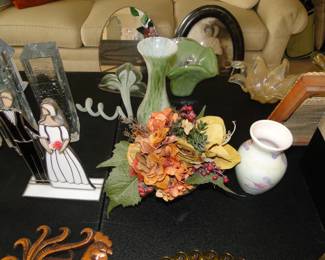 Stained glass pieces, and other fun glass pieces too