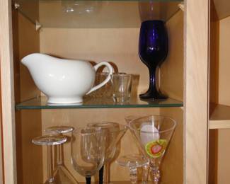 An odd assortment of glassware and steamware