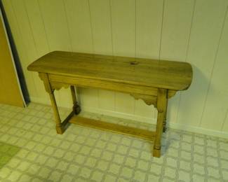Nice handmade bench, or a smaller entryway table