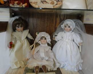 Wedding dolls, with certificates