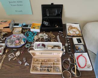 We have lots of jewelry items to choose from as well