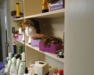 Wigs, cleaning supplies, and personal care products