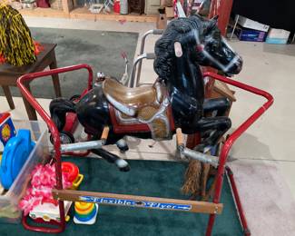 Flexible flyer black rocking horse 