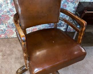 Leather office chair 