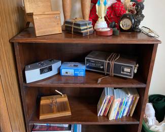 Book shelf and assorted decor