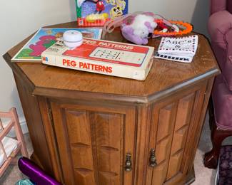 Wood end table