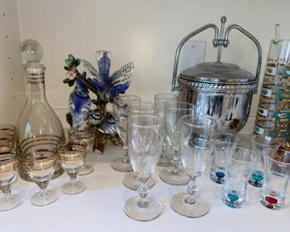 Assorted barware