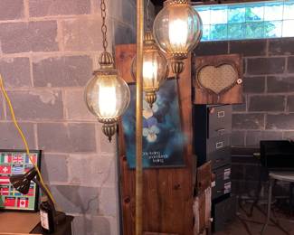 MCM hanging triple light fixture 
