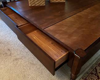 King size bed with drawers