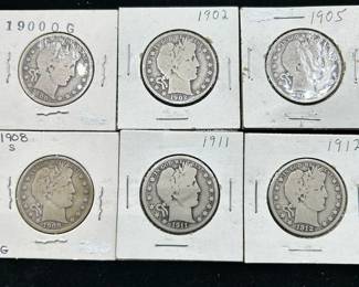 Barber Half Dollar Collection