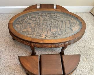 Carved Chinese Tea Table