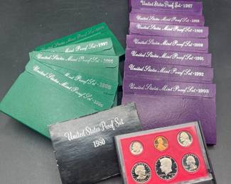 Early US Mint Proof sets