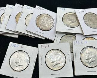 Silver Kennedy half dollars