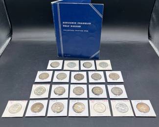 Full Collection of Silver Franklin Half Dollar