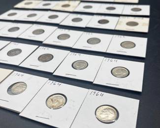 Silver Roosevelt dime collection