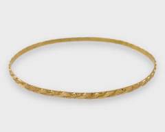 Fine 22K Yellow Gold Bangle Bracelet
