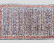 Lovely Vintage Persian Area Rug Hand Knotted Tightly Woven Silk & Wool Room Size