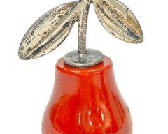 Vintage Mid Century Modern Bakelite Pear Fruit Salt Shaker