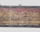 30" x 82" LARGE Antique Asian Carved Original Paint Carved Tabern Sign or use as a decorative door